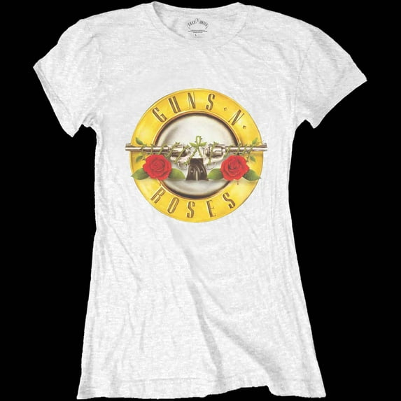 Guns N Roses Bullet Logo Junior Top Medium White