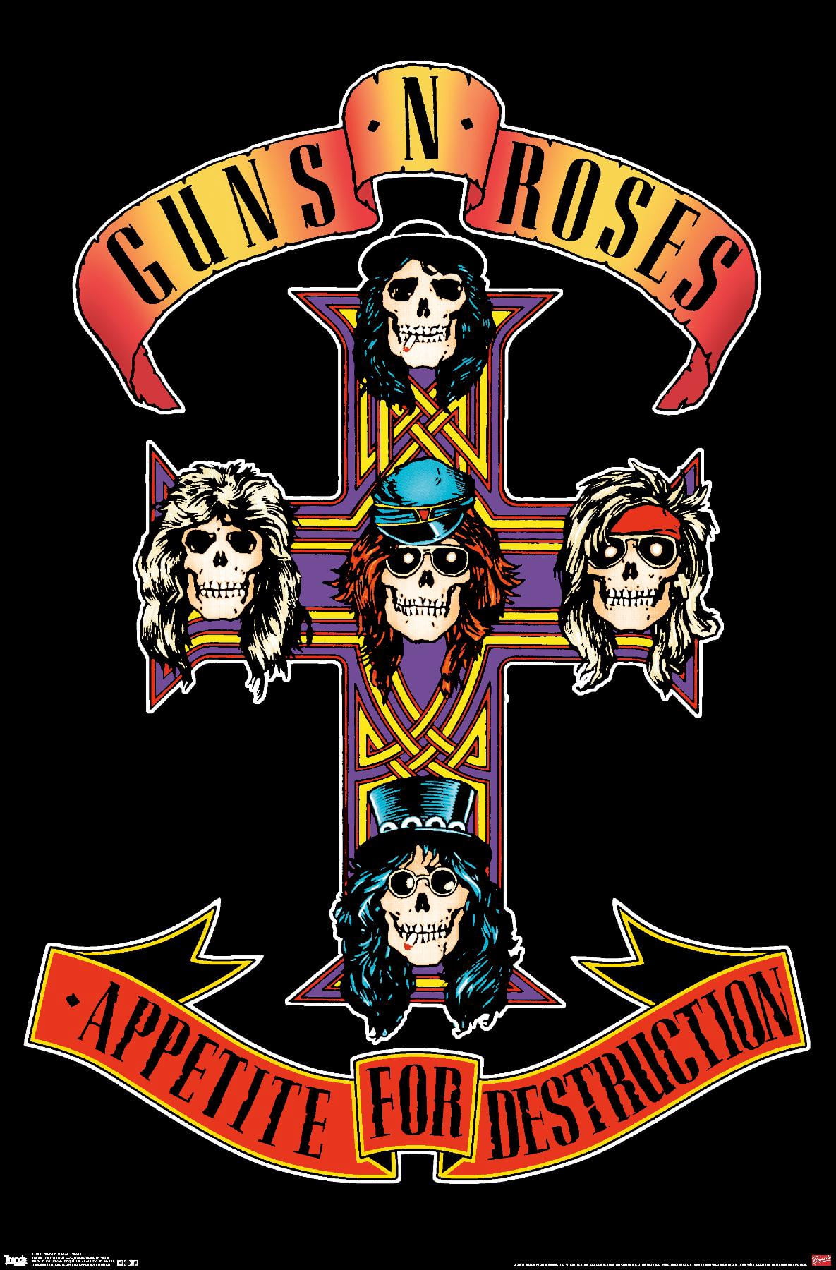 Guns N' Roses - Cross Wall Poster, 22.375