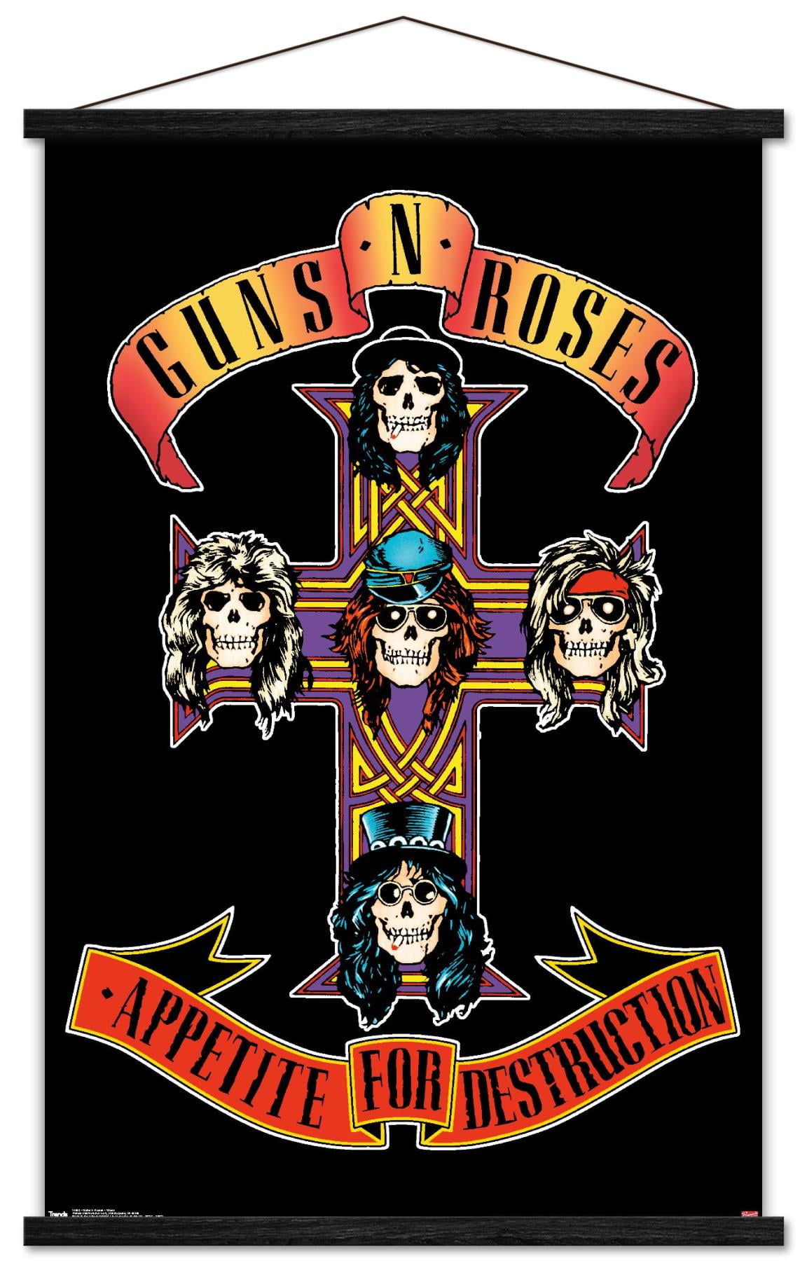 Guns N' Roses - Cross Wall Poster with Wooden Magnetic Frame