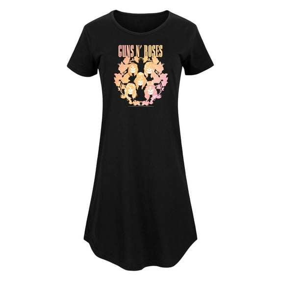 Guns N' Roses - Golden Glowing Roses - Women's Any Way Dress