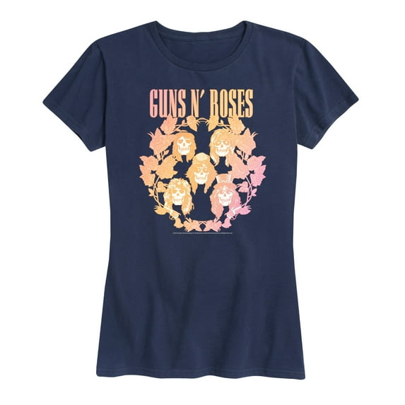 Guns N' Roses - Golden Glowing Roses - Women's Short Sleeve Graphic T-Shirt