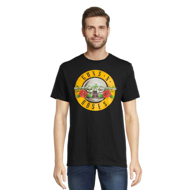 Guns N' Roses Icon Men's & Big Men's Graphic Tee with Short Sleeves, S ...