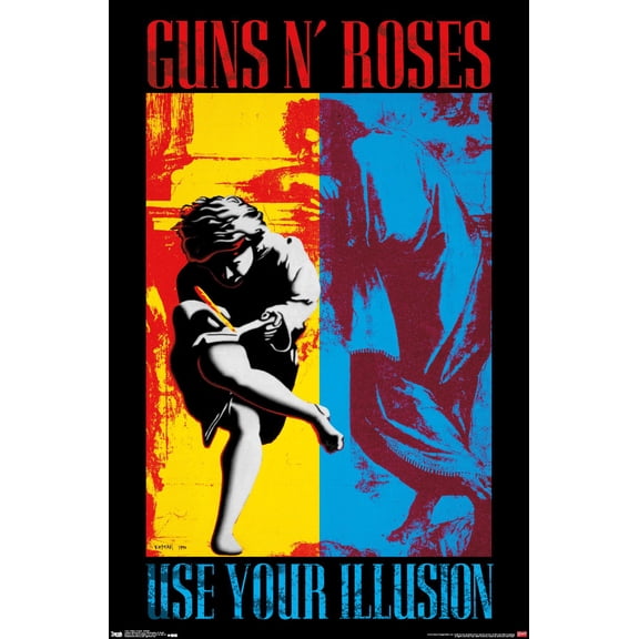 Guns N' Roses - Illusion Wall Poster, 14.725" x 22.375"