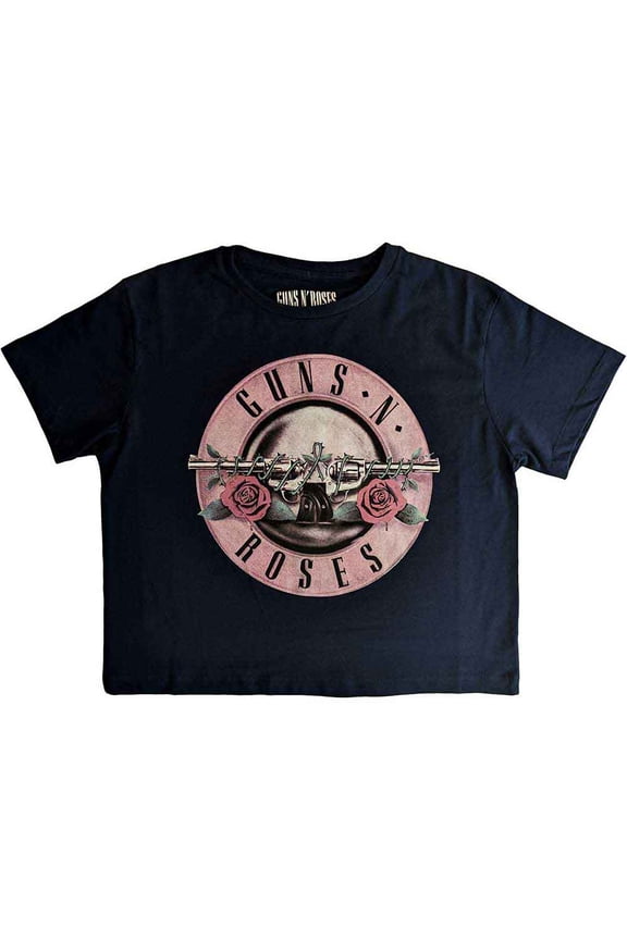 Guns N' Roses Ladies Crop Top: Classic Logo