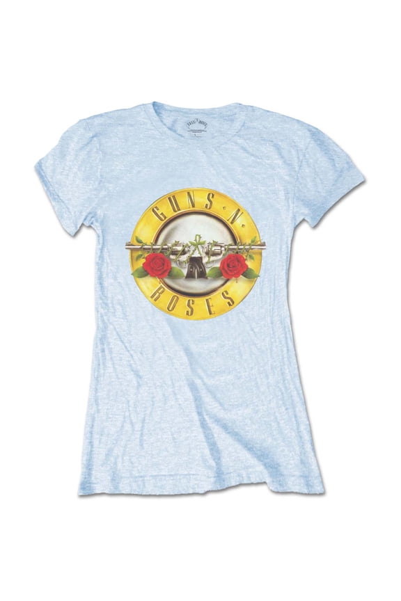Guns N' Roses Ladies T-Shirt: Classic Bullet Logo (Skinny Fit) (Small)