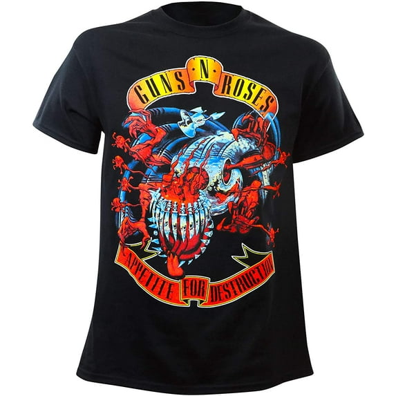 Guns N Roses Men's Avenger Banner T-Shirt Black L