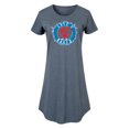 thumbnail image 1 of Guns N' Roses - Red Rose White Vine Blue Emblem - Women's Any Way Dress, 1 of 4