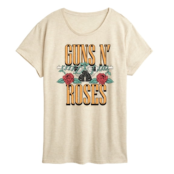Guns N' Roses - Rock Music Band - Sketched Logo - Women's Short Sleeve Graphic T-Shirt