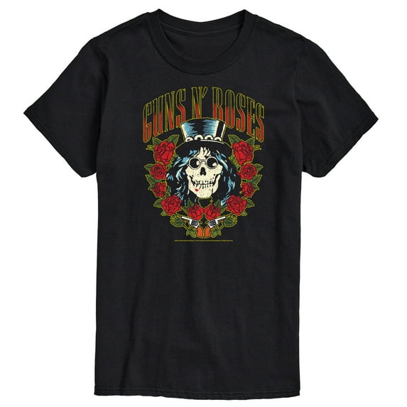 Guns N' Roses - Rock Music Band - Slash Rose Frame - Men's Short Sleeve Graphic T-Shirt