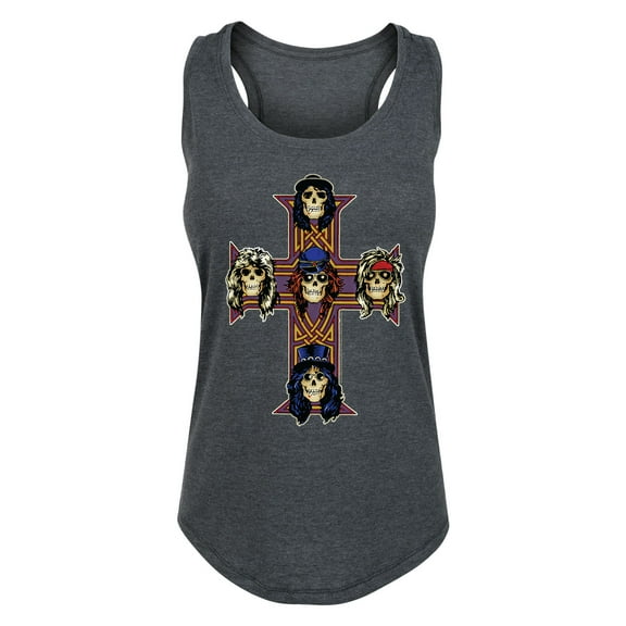 Guns N' Roses - Skull Cross AFD - Women's Racerback Tank Top