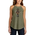 thumbnail image 1 of Guns N' Roses - Skull Cross  - Juniors High Neck Tank Top, 1 of 5