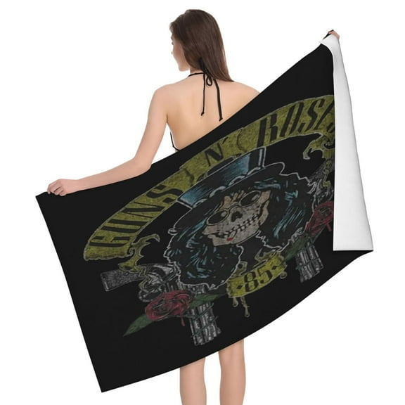 Guns N' Roses 'Slash 85' Bath Towel Washcloths Beach Towel Quick Dry Towel Microfiber Absorbent Bath Towel 32x52 In