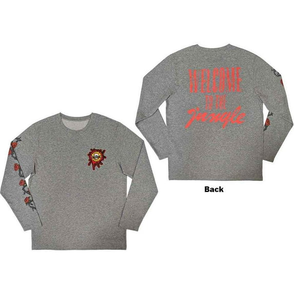 Guns N' Roses Unisex Long Sleeve T-Shirt: Splatter Seal (Back & Sleeve print) (X-Large)