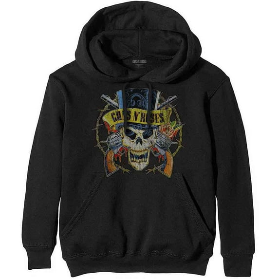 Guns N' Roses Unisex Pullover Hoodie Sweatshirt Top Hat (X-Large)