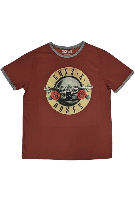 Guns N' Roses Unisex Ringer T-Shirt: Classic Logo (Small)