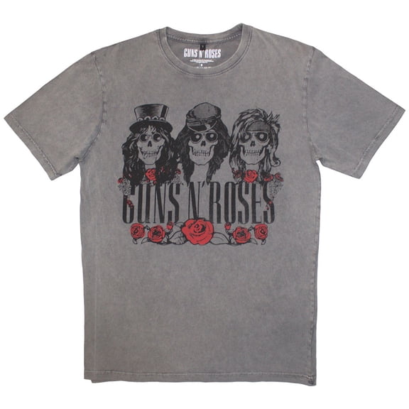 Guns N' Roses Unisex Stone Wash T-Shirt: Hell Group Stone Wash (Medium)
