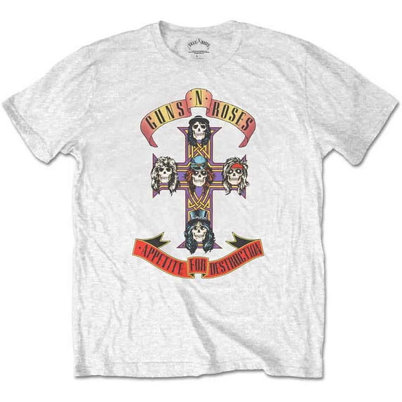 Guns N' Roses Unisex T-Shirt Appetite for Destruction (Retail Pack) (Large)