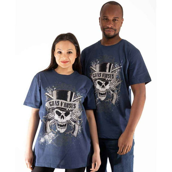 Guns N' Roses Unisex T-Shirt: Faded Skull (Large)
