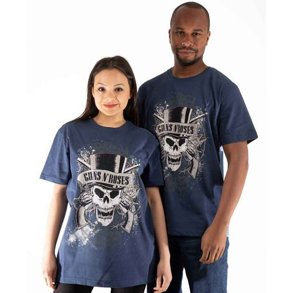 Guns N' Roses Unisex T-Shirt: Faded Skull (Medium)