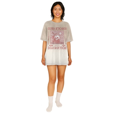 Post Malone Guns N Roses Women's Oversized Sleep Shirt, Sizes XS-3X
