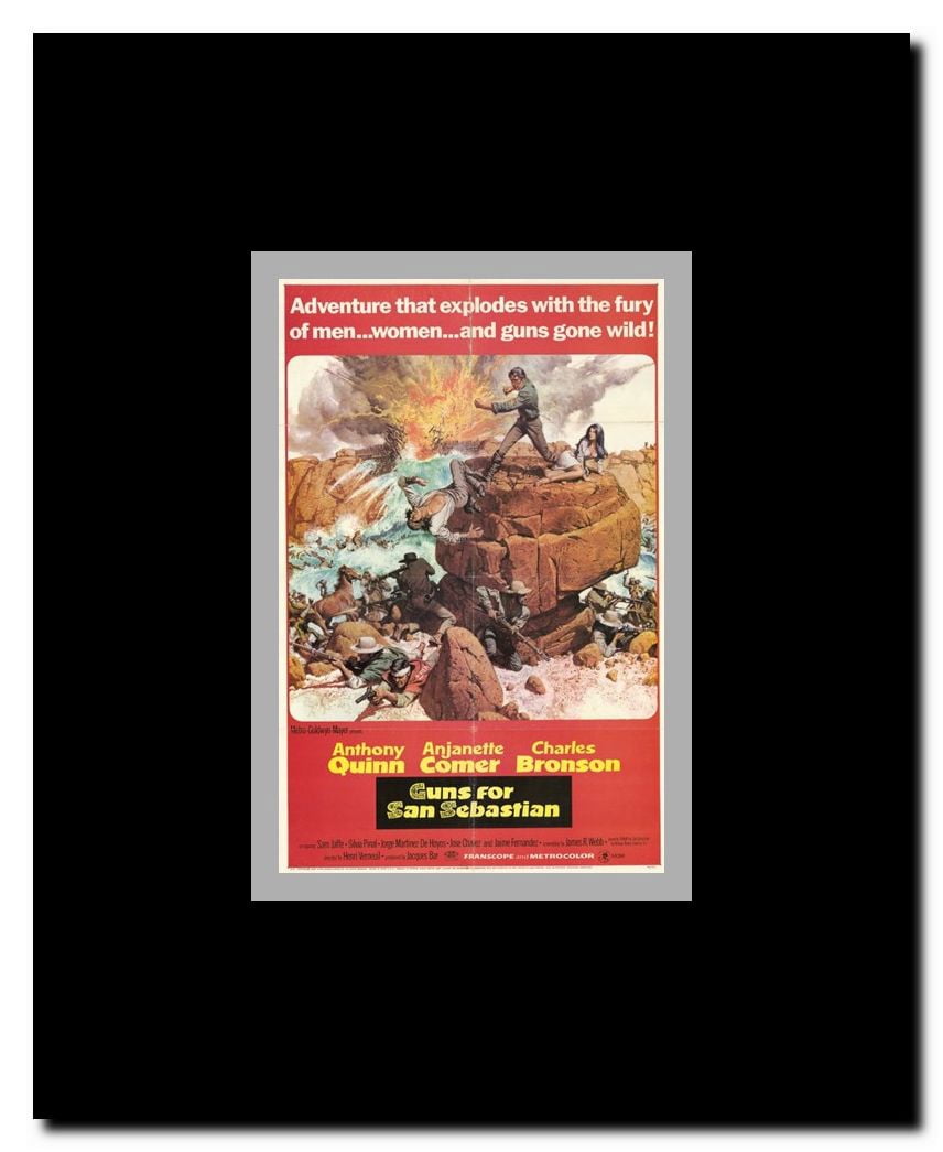 Guns for San Sebastian Framed Movie Poster