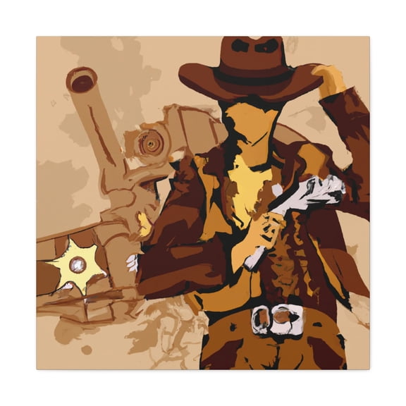 Guns in Steampunk Time - Canvas