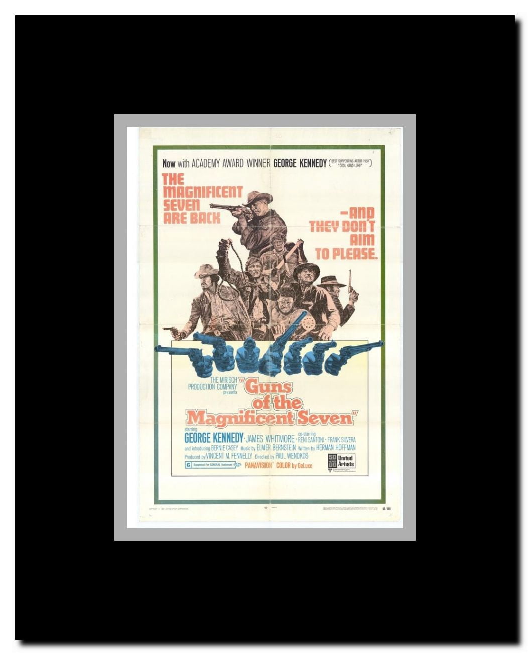 Guns of the Magnificent Seven Framed Movie Poster