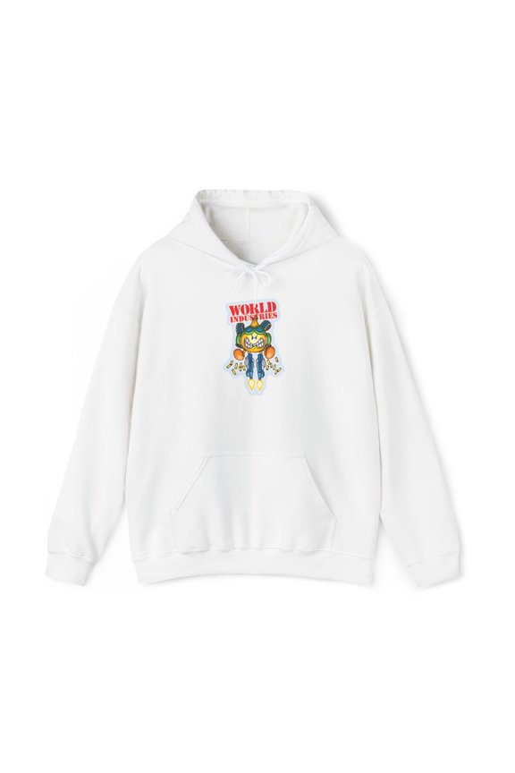 Gunslinger Flameboy World Industries 02 Skateboard Vintage Classic Hoodie Print - 5XL / White