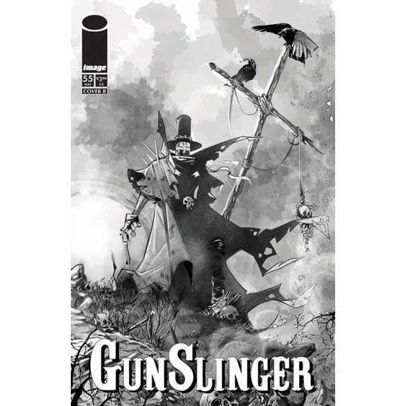Gunslinger Spawn #55 Cvr B Ig Guara B&w Var Image Comics Comic Book