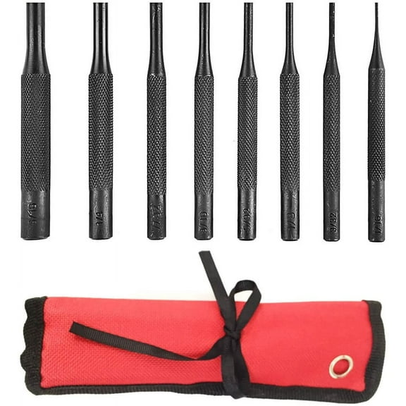 Gunsmithing Kit - 8 Pieces Pin Punch Set for Automotive, Watch Repair, Jewelry and Craft
