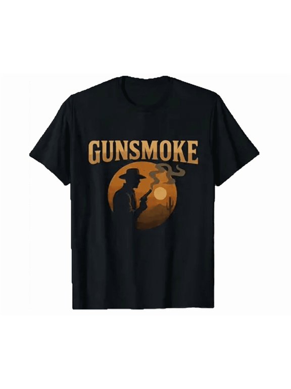 Gunsmoke Cowboy Sunset Shirt Unisex S-5XL Hot Trending Shirt, Vintage Birthday Gift