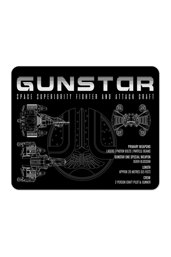 Gunstar Schematic 1/8" Thick Mousepad