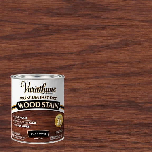 Gunstock, Varathane Premium Fast Dry Wood Stain-262007, 32 fl oz