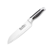 Gunter Wilhelm EXECUTIVE Chef II 7" Santoku Knife - Premium German Steel - Black Handle
