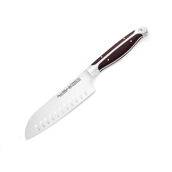 Gunter Wilhelm PREMIER ProCut 5" Santoku Knife - Made in Germany - Dark Brown Handle