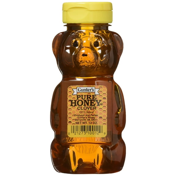 Gunter's Pure Clover SCH4Honey Bears, 12 Oz (Pack of 4)