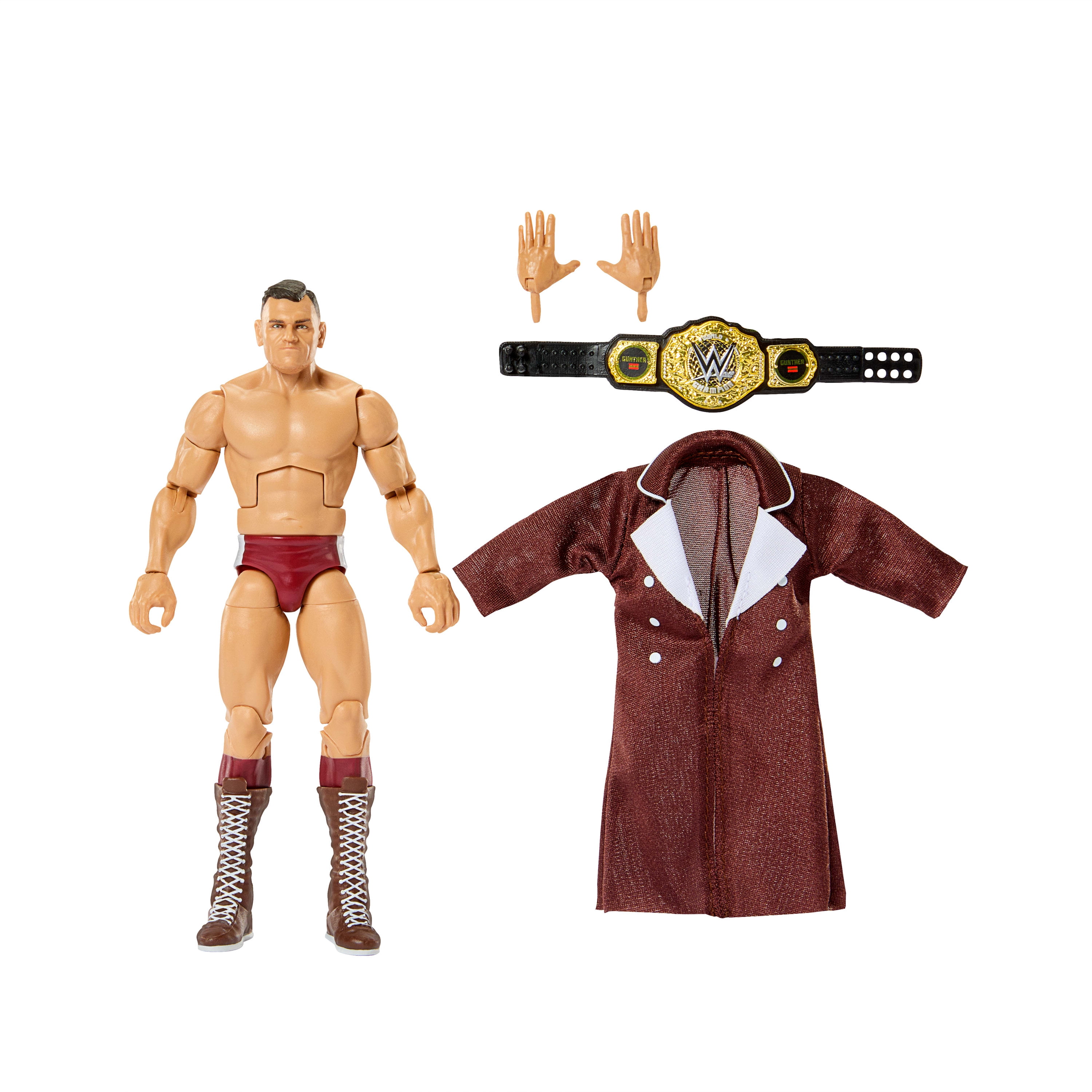 WWE Elite Gunther Action Figure Series #121, 6-inch Collectible with Accessories
