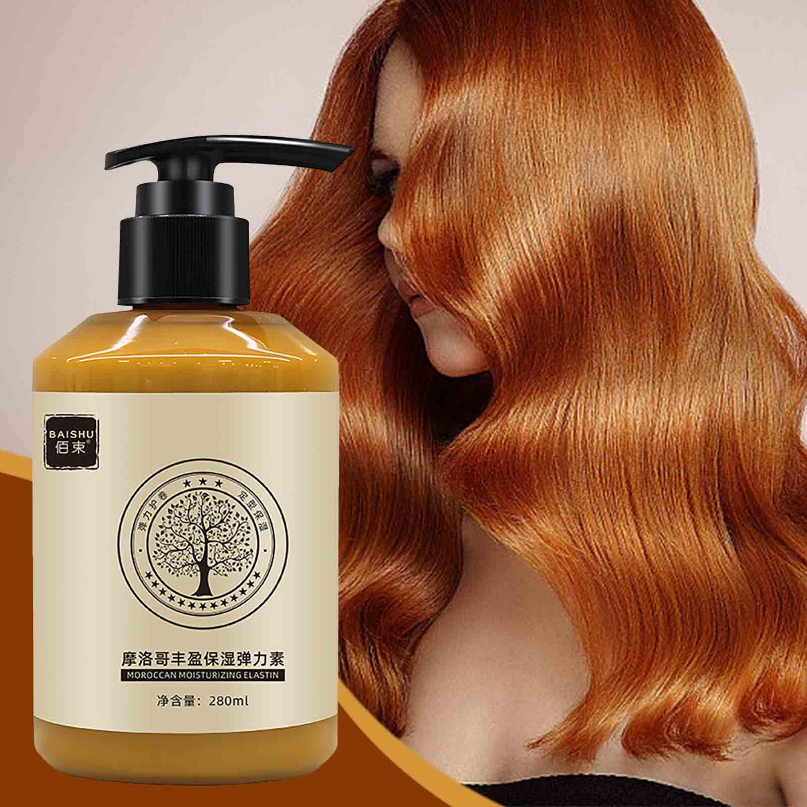 Dreparja Long-lasting Styling Moroccan Volume Moisturizing Elasticity Moroccan Hydrating Styling Cream Elastin For Dry Damaged Bounce Curl Hair Care 280ML