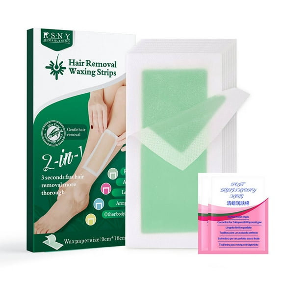 Gunyslmo 24PCS Face Nonwoven Waxing Tools Wax Papers Depilatory Strips Hair Removal Hair Double Size