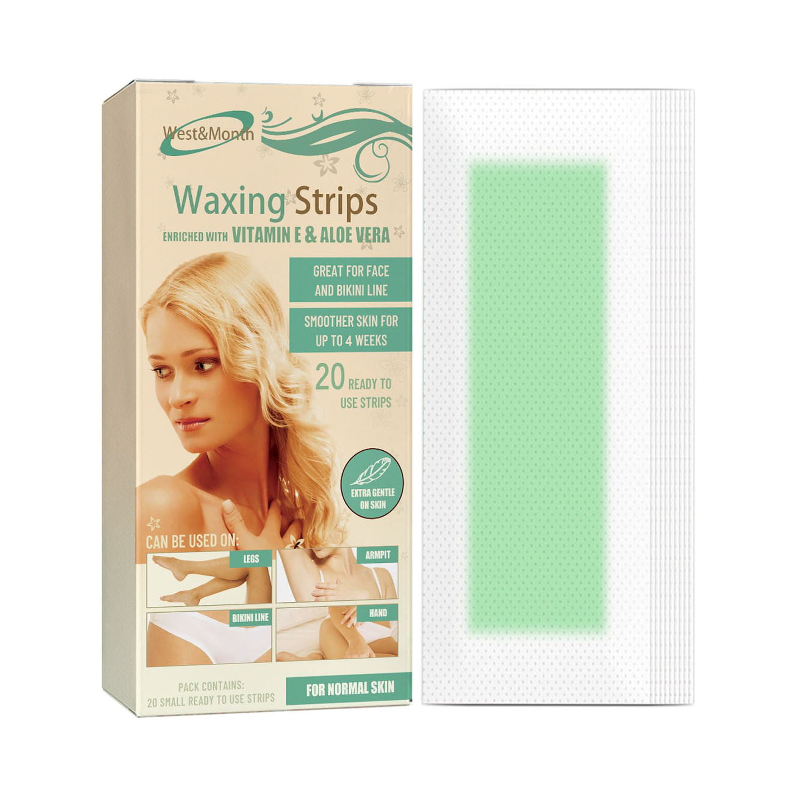 Gunyslmo Under 5 Body Wax Strips For Face Legs Underarm Brazilian