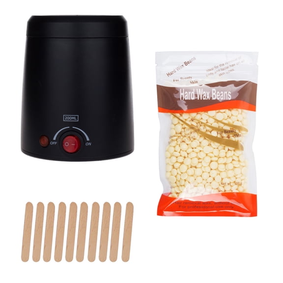 Gunyslmo Wax Cosmetology, Hair Removal Wax Cosmetology,Set Wax Beans, Machine Hair Removal Set 100g Wax Beans+10 Wooden Sticks