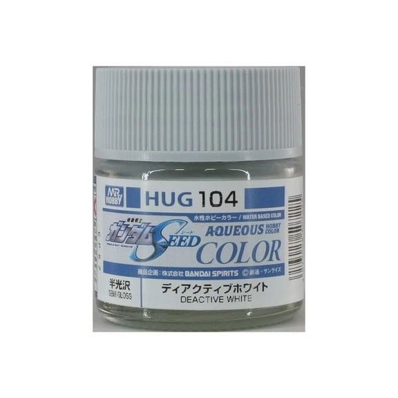 Gunze MR. Hobby Aqueous HUG104 Gundam SEED Deactive White Semi-Gloss 10ml