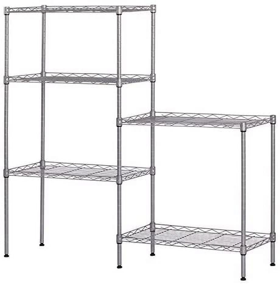 Small Silver Racking Guo Changeable Assembly Floor Standing Carbon Steel Storage Rack ...