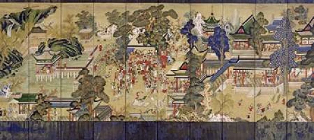 Guo Ziyis Banquet Canvas Art - Unknown (24 x 48)