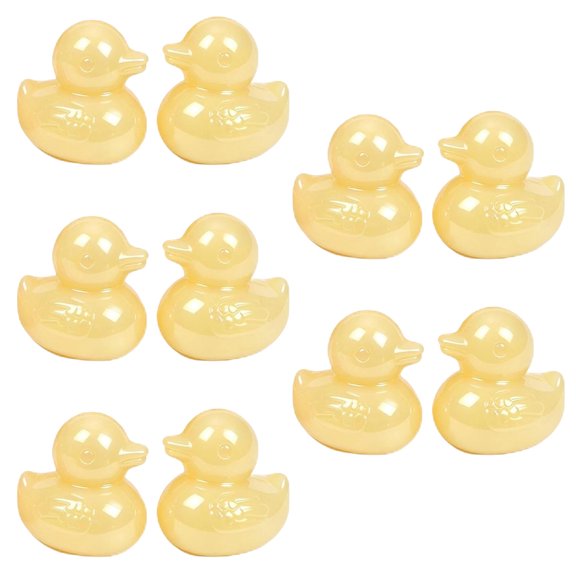 Guodhu 10 Piece Duck Shaped Drawstring Charms, Glossy Plastic Cord Accessories for Hoodie Sweatshirt Bag Shoelaces Clothing Customization and DIY Craft Projects
