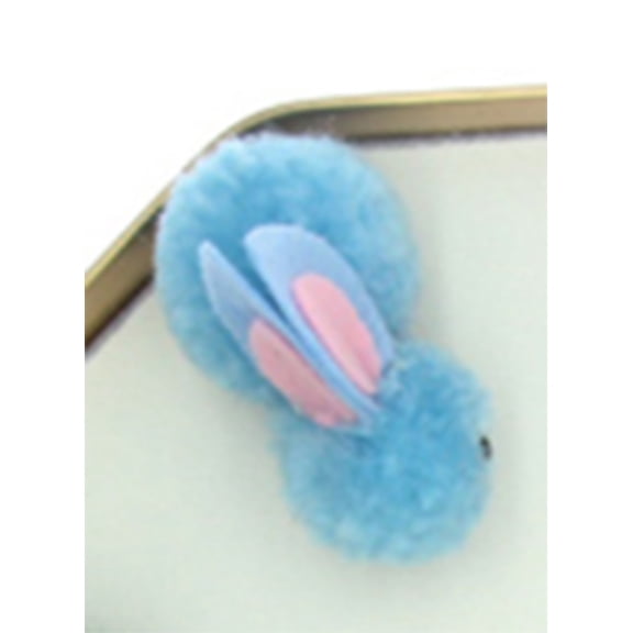 Guodhu 10pcs Easter Decoration Mini Bunny Easter Bunny Doll Toy Gift, Small Plush Rabbits For Party Favors Classroom Rewards Carnival Prizes, Cuddly Stuffed Animal Toy 5cm(Blue)