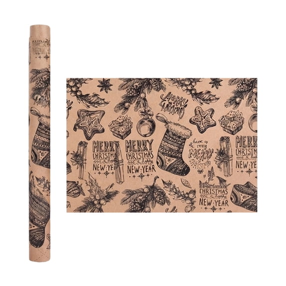 Guodhu 118 Inch Large Thick Christmas Wrapping Paper Roll for Holiday Birthday Party Gift Packaging