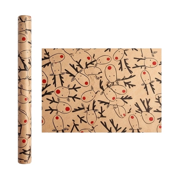 Guodhu 118 Inch Large Thick Christmas Wrapping Paper Roll for Holiday Birthday Party Gift Packaging