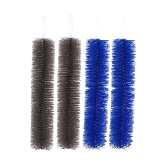Guodhu 4PC Bendable Microfiber Head, 2026 Fan Cleaner Brush Reusable Dust Remover Washable ldeal for Electric Fans Air Conditioning, Home Car Vents, Curtain(black*2 blue*2)