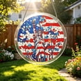 thumbnail image 1 of Guodhu Acrylic Puzzle Sun Catcher 7.4 Inch Independence Day Elements Window Hanging Suncatcher Rainbow Maker for Garden Outdoor Indoor Mixed Material 100 Pieces(B), 1 of 9